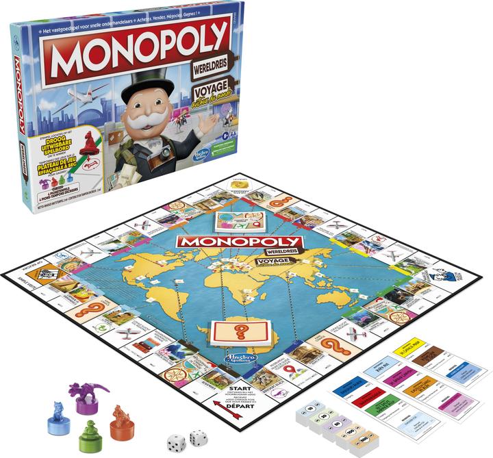 Image du produit Hasbro Gaming Monopoly Wereldreis (Français, Néerlandais)