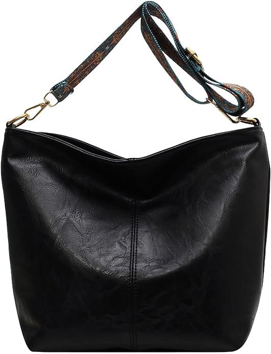 Produktbild Only-Bags.Store Vintage grosse Kapazität Hobo Tasche, Retro-Schulter-Tasche, Frauen Bohemian Handtasche & Geldbörse