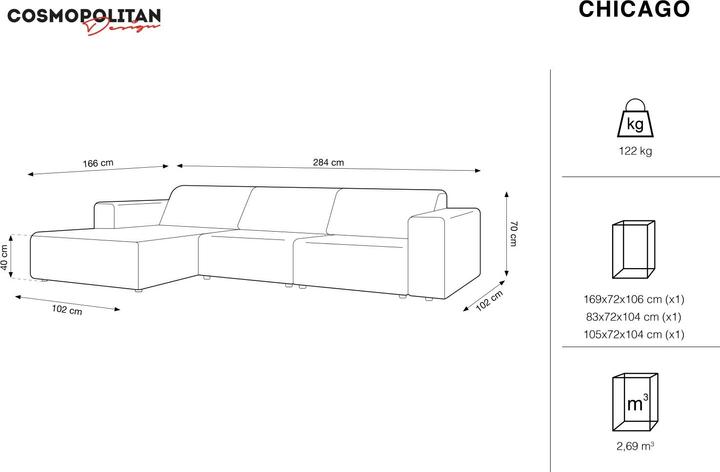 Produktbild Cosmopolitan Design Chicago (Ecksofa)
