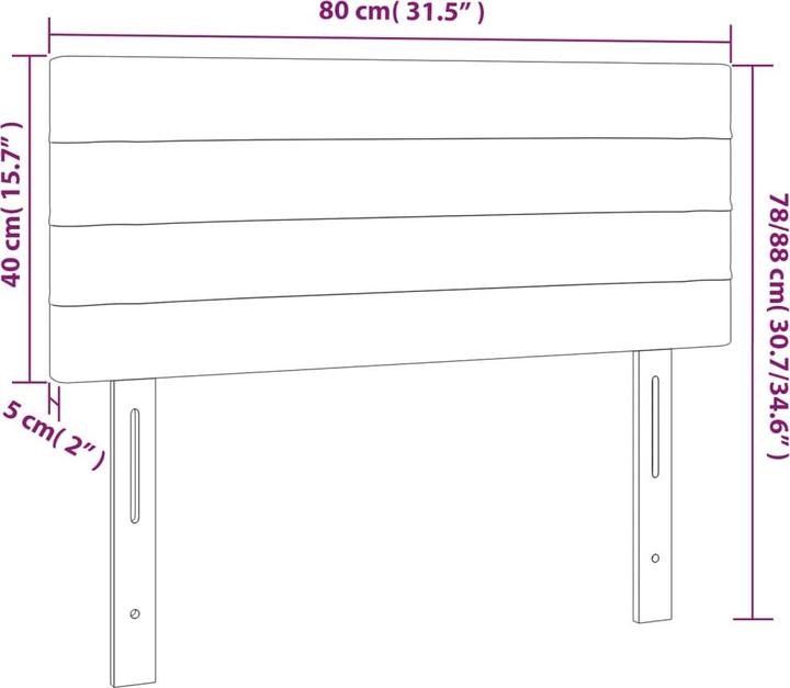 Produktbild VidaXL Erin (80 x 5 x 88 cm)