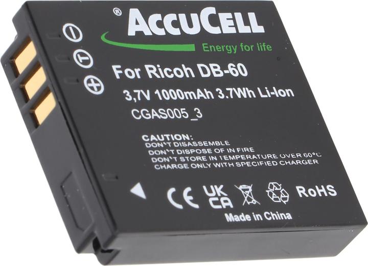 Image du produit RICOH Akku DB-60, DB-65, Caplio R3, R30, GR (Batterie de l'appareil photo)