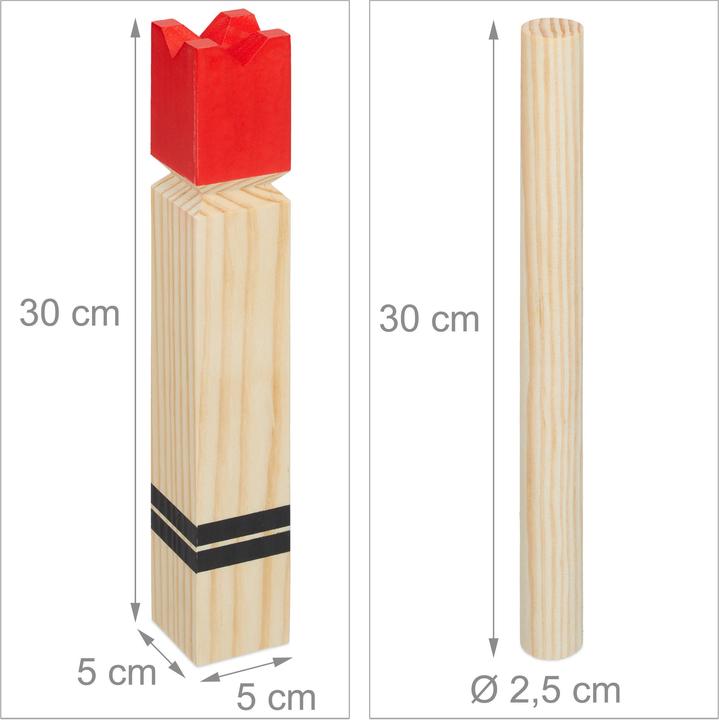 Actual product image Relaxdays Kubb game