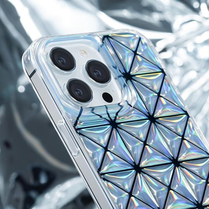 Actual product image Kingxbar Miya Series Case for iPhone 14 Pro Cover Back Cover Rainbow (Apple iPhone 14 Pro)