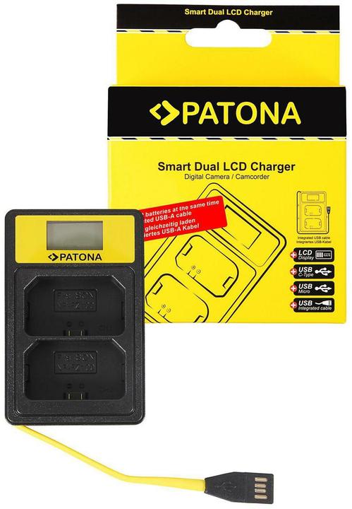 Patona Smart Dual LCD USB Sony NP-FZ100 (Chargeur de batterie d'appareil photo)
