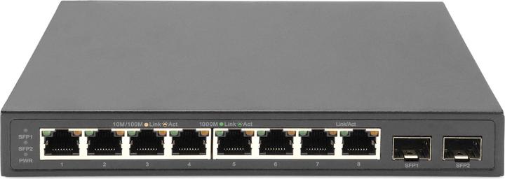 Actual product image Digitus 8-Port Gigabit + 2 Gigabit SFP Ethernet, Unmanaged Switch (8 Ports)