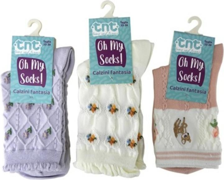 Produktbild Garden Lights TnT DECO SOCKS disp 18pcs Grösse 33-38 (33 - 38)