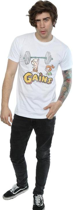 Immagine prodotto The Flintstones Bam Bam Gains Distressed Maglietta Uomo (XXL)