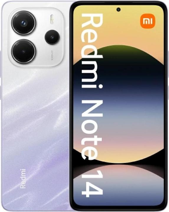 Image du produit Xiaomi Redmi Note 14 (128 Go, Mist Purple, 6.67", Double SIM hybride, 108 Mpx, 4G)