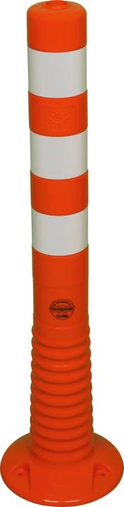 Produktbild HP Autozubehör Sperrpfosten TPU orange/weiss Ø 80 mm zum Aufschrauben m.Befestigungsmaterial Höhe über Flur 750 mm