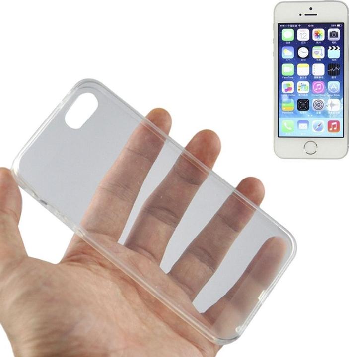 Actual product image König Design Apple iPhone 5 / 5s / SE Case Transparent Silicone Case Clear Mobile Phone Cover (Apple iPhone 5)