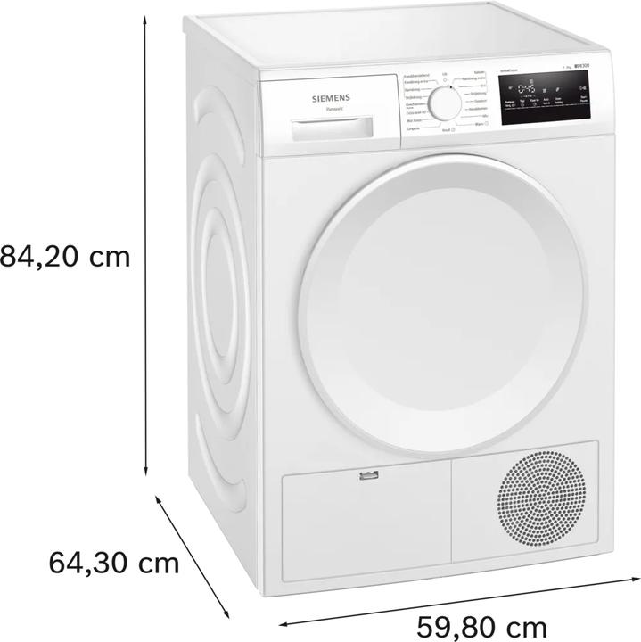 Image du produit Siemens WT43H00MNL extra klasse model met 5 jaar garantie (8 kg, Droite)
