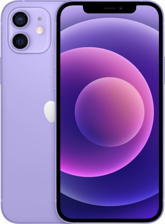 Apple iPhone 12 (64 GB, Purple, 6.10", SIM + eSIM, 12 Mpx, 5G)