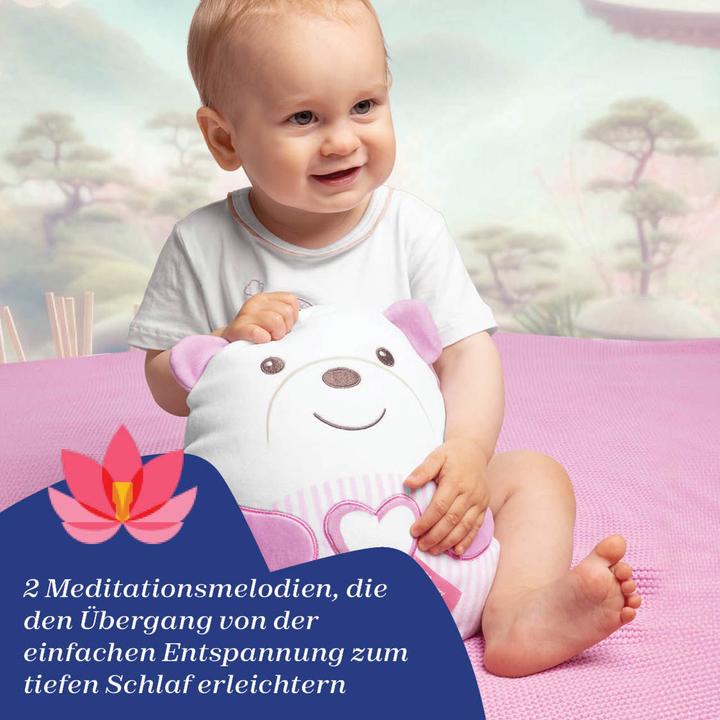 Actual product image Chicco Cuddly Meditation Teddy Bear Pink