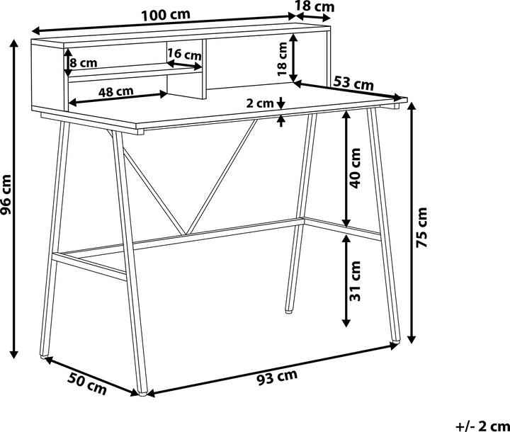 Produktbild Beliani Harison (100 x 53 x 96 cm)