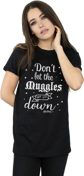 Actual product image Womens/Ladies Don't Let The Muggles Cotton Boyfriend T-Shirt (S)