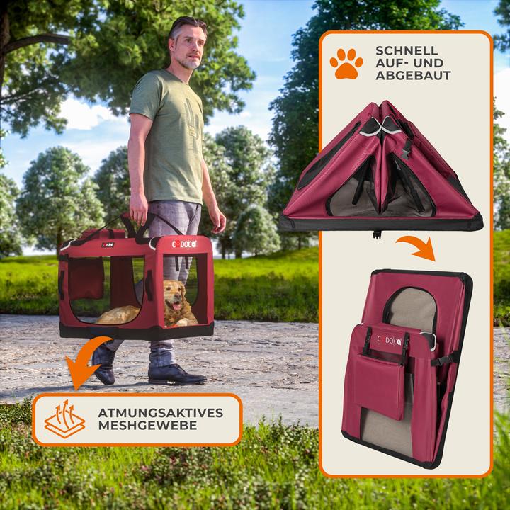 Produktbild Cadoca Hundetransportbox (Hund, Reflektoren)