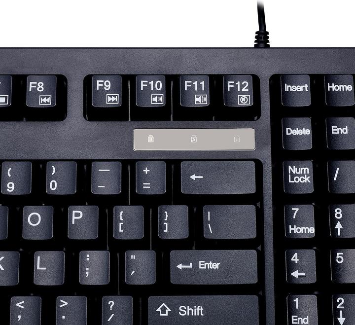Actual product image Adesso EasyTouch™ 425UB – Touchpad Keyboard including Rackmount qwERTY layout (US, Cable)