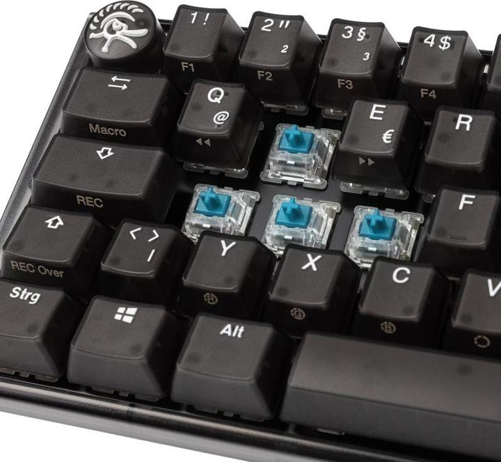 Productafbeelding Ducky One 3 Aura Black Mini Gaming Keyboard, RGB LED - MX-Blue (NL, Bedraad)