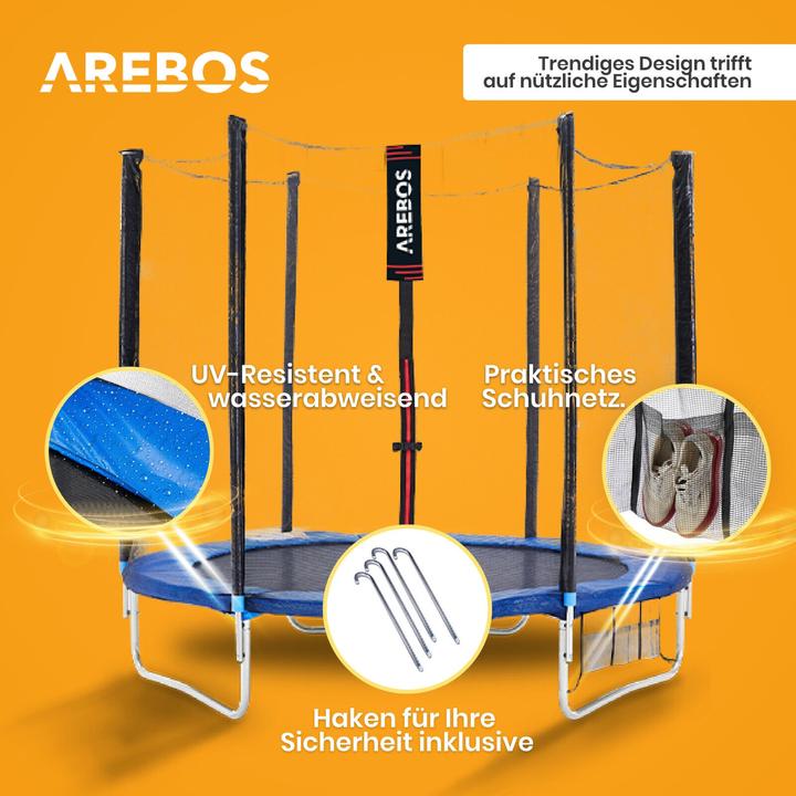 Produktbild Arebos Trampolin Komplett-Set (244 cm)