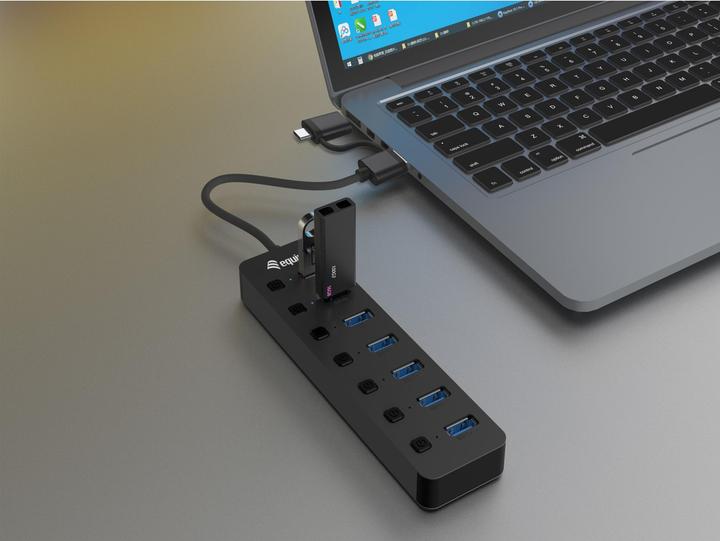Actual product image equip 128965 (USB-C, USB-A, 7 Ports)