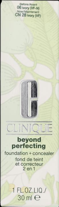 Actual product image Clinique Beyond Perfecting Foundation + Concealer (1 Ivory)