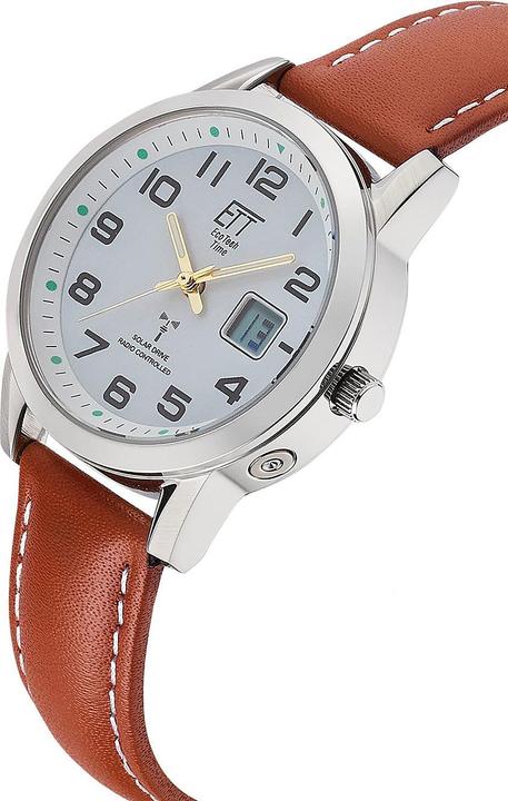 Actual product image ETT ELS-11616-61L Gobi (Digital watch, Analogue wristwatch, Moon phase clock, Radio-controlled clock, 34 mm)