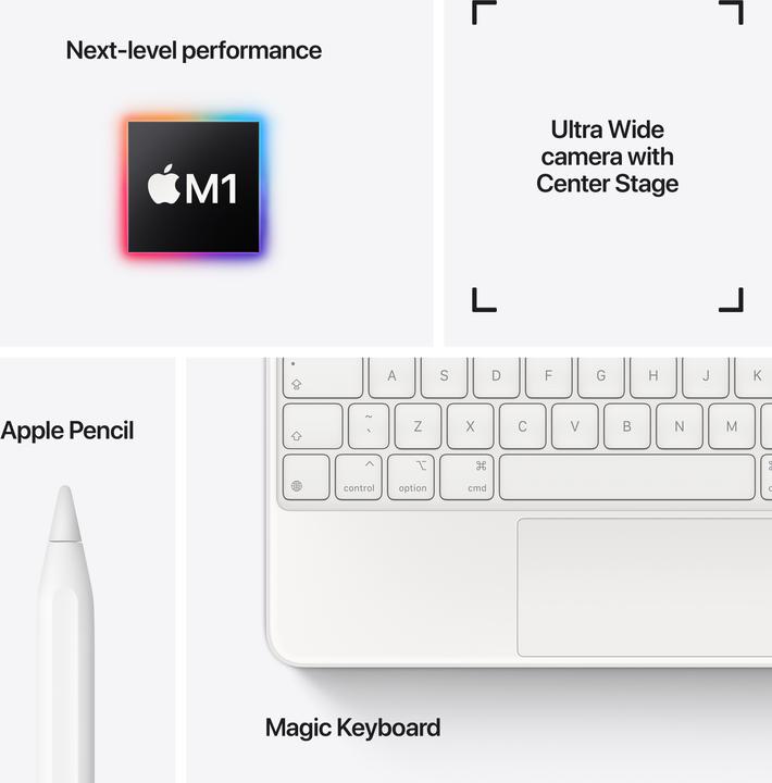 Productafbeelding Apple iPad Pro 2021 (3e generatie) (Alleen WLAN, 11", 2000 GB, Zilver)