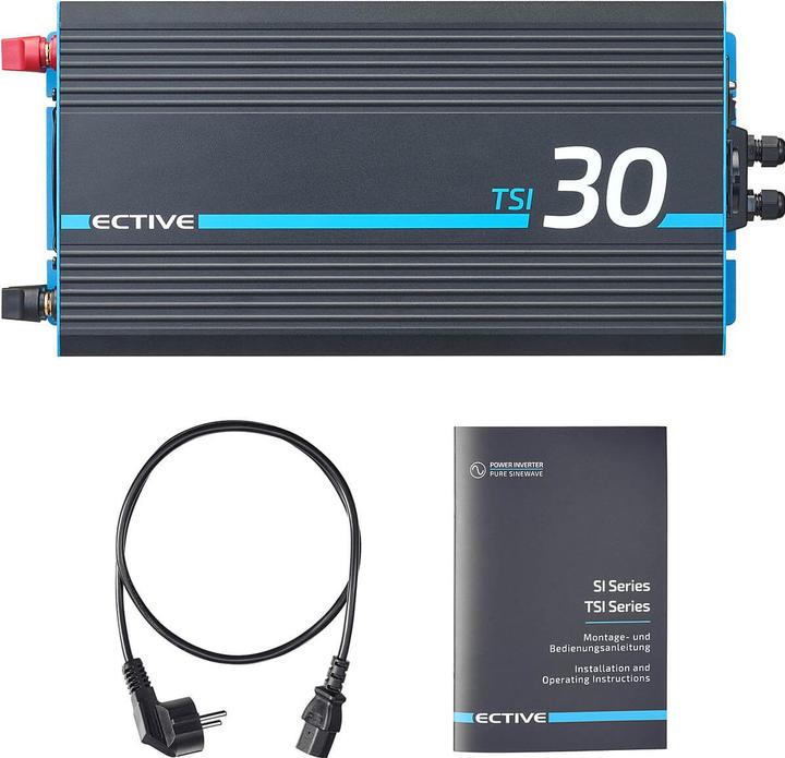 Produktbild Ective TSI 30 Sinus-Wechselrichter 3000W 12V mit Netzvorrangschaltung (CH-Stecker)