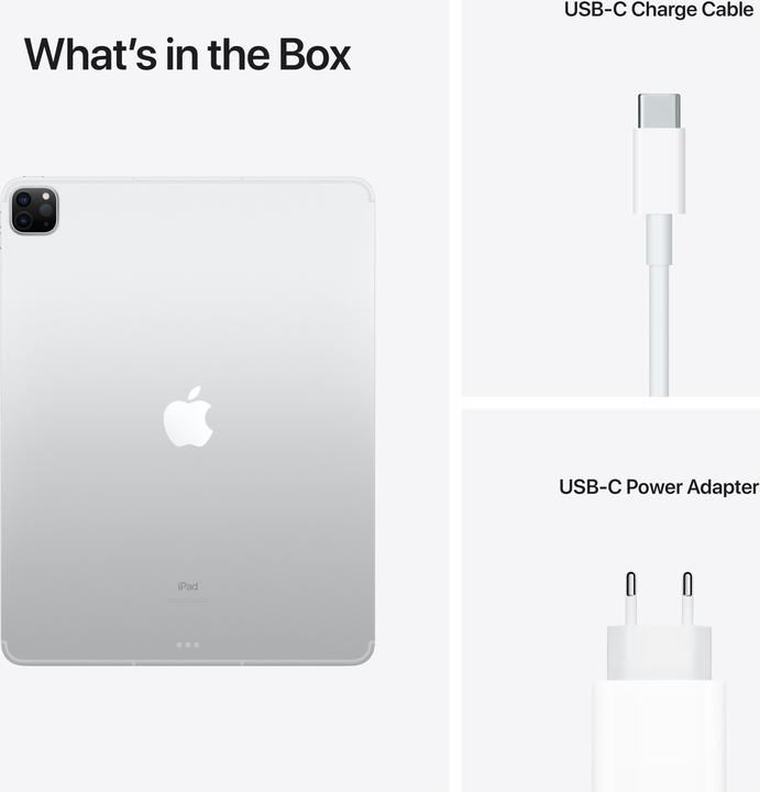 Produktbild Apple iPad Pro 2021 (5. Gen) (5G, 12.90", 2000 GB, Silver)
