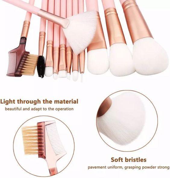 Image du produit MU Style Jeu de pinceaux pour le maquillage avec boîte (Set)