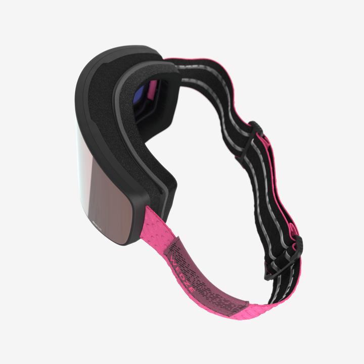 Actual product image Wedze Ski goggles adult/children fair weather goggles interchangeable - G900 C HD pink