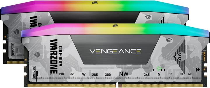 Produktbild Corsair RAM D5 6000 32GB C30 Vengeance RGB K2 W (2 x 16GB, 6000 MHz, DDR5-RAM, DIMM)