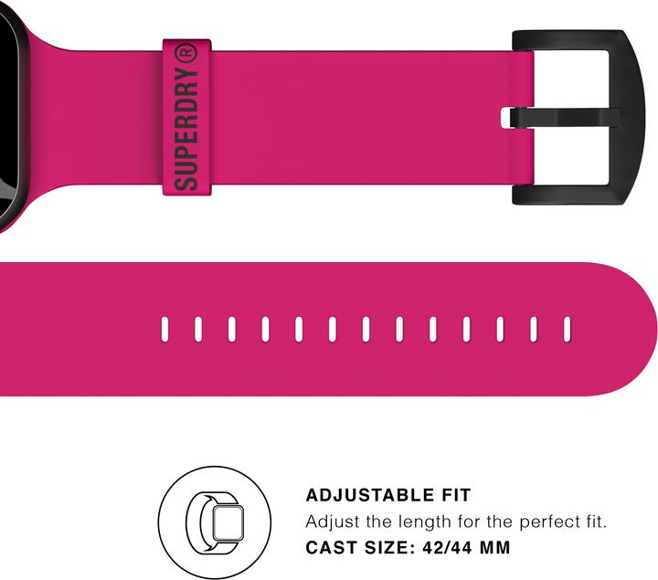Actual product image Superdry Watchband (44 mm, 42 mm, 70% SILICON 30% METAL)