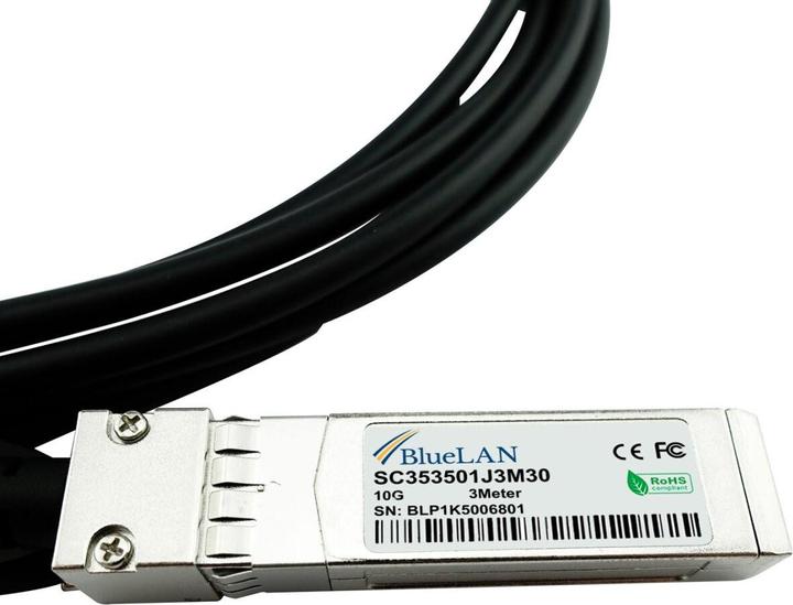 Actual product image CBO Arista Networks CAB-SFP-SFP-3M compatible BlueLAN DAC SFP+ SC353501J3M30