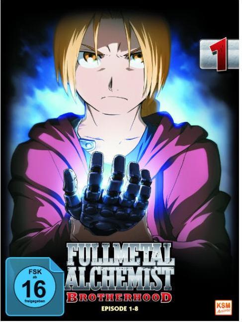 Fullmetal Alchemist: Brotherhood Volume 1 (DVD, 2009, Tedesco, Giapponese)