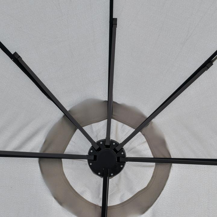 Actual product image Outsunny Parasol with Solar LED Light (2.65 m)