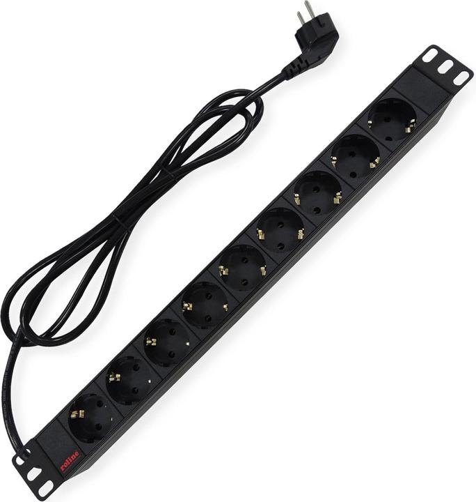 Actual product image Roline Power strip (rack (9 x, CEE 7/3, 2 m)