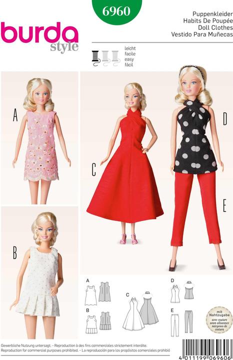 Actual product image Pattern doll dresses