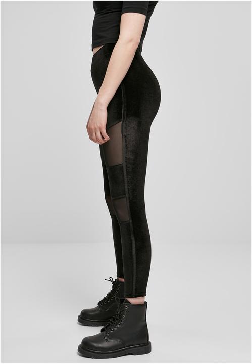 Image du produit Urban Classics Leggings en maille technique velours pour femmes (4XL)