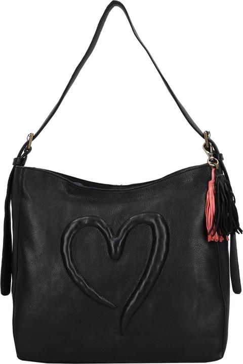 Taschendieb Herzweg Schultertasche Leder 40 cm