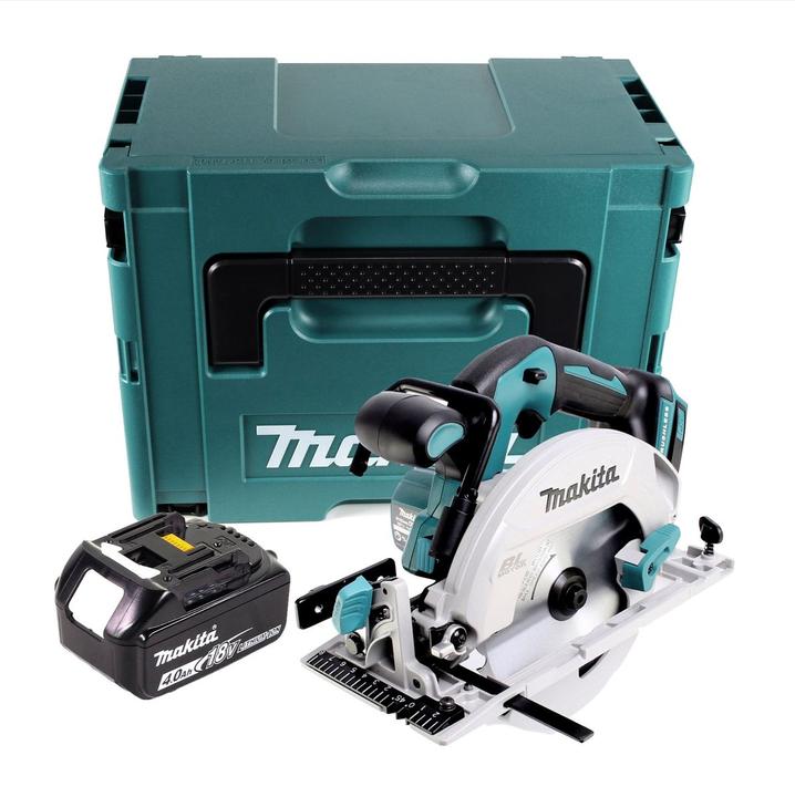 Actual product image Makita DHS 680 M1J Battery hand-held circular saw 18 V 165 mm Brushless + 1x battery 4,0 Ah + Makpac -