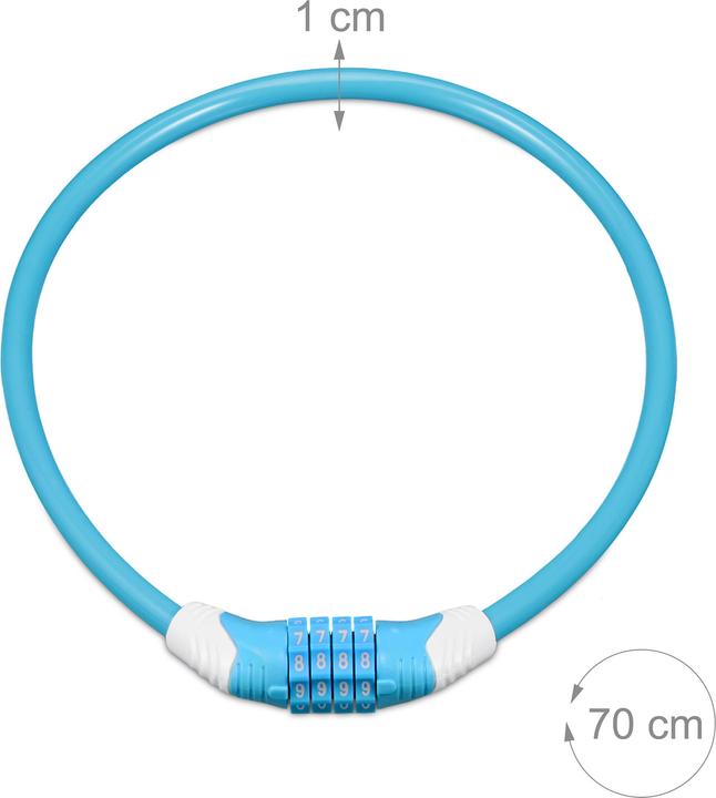 Image du produit Relaxdays Antivol pour vélo (70 cm)