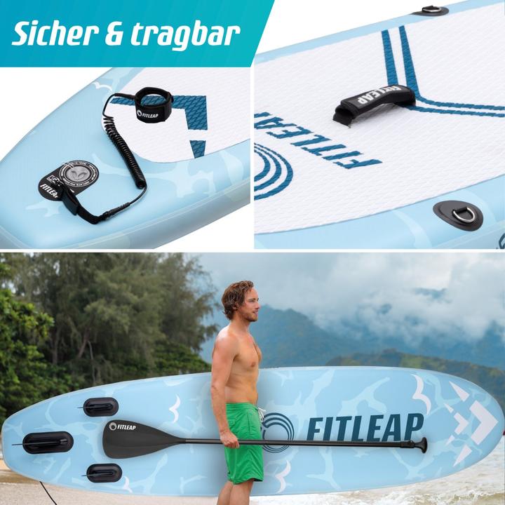 Actual product image Fitleap Premium Stand Up Paddle Board aufblasbar - SUP Board Set (10'5")