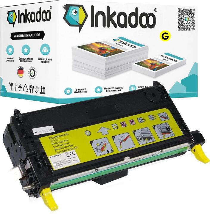 Immagine prodotto Inkadoo Toner compatibile con il toner Epson C13S051124 / 1124, giallo Giallo (Y)