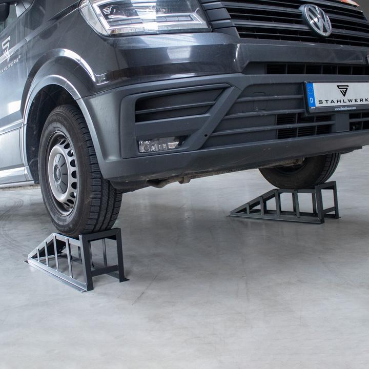 Image du produit Stahlwerk Rampe d'accès GT-14 ST Lot de 2 avec capacité de charge de 2 tonnes Chevalet d'accès