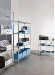Actual product image Alba Reol chrome stål med 3 hylder medium