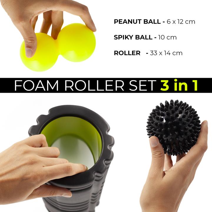 Actual product image Kalahari 4 Wellness Fascia roller set