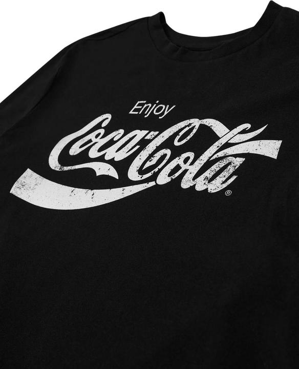 Immagine prodotto Coca Cola Maglietta Logo Effetto Invecchiato Adulto Unisex (M)