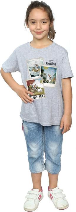 Actual product image Disney Frozen Girls Olaf Polaroid Cotton T-Shirt (152, 158)