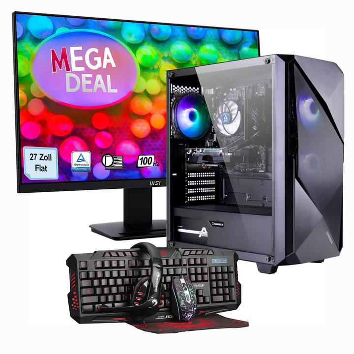 Produktbild Hyrican MegaDeal Striker-Set (AMD Ryzen 7 5700X, 32 GB, 1000 GB, GeForce RTX 4060)